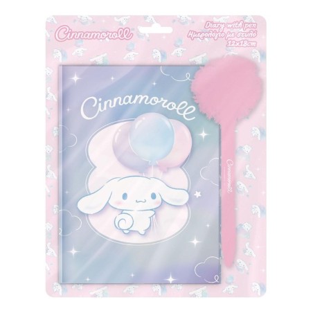 CINNAMOROLL - Gift Set Journal Intime avec cadenas +Stylo-bille Pompom 