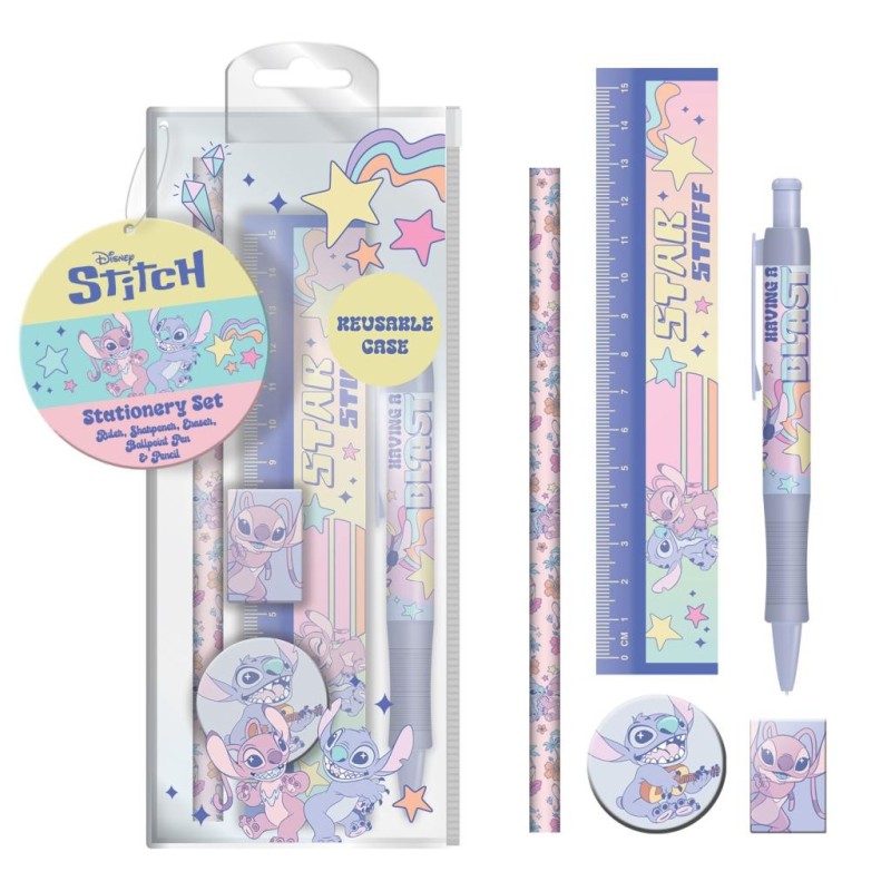 STITCH & ANGEL - Space Rocks - Set papeterie 5pc 