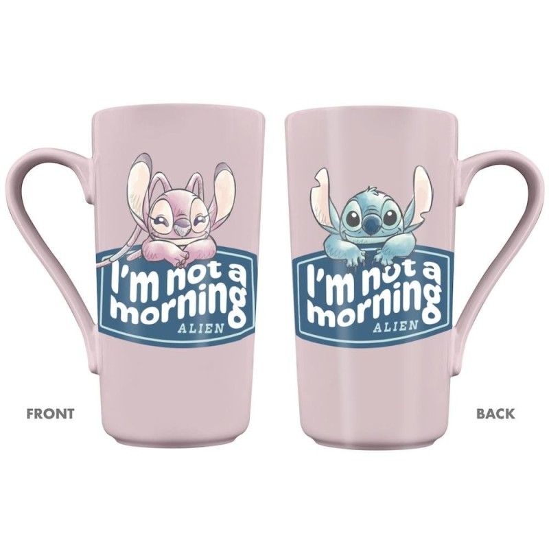 STITCH & ANGEL - I'm not a Morning Alien - Mug Latte 470ml 