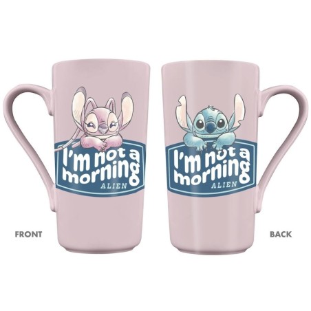 STITCH & ANGEL - I'm not a Morning Alien - Mug Latte 470ml 