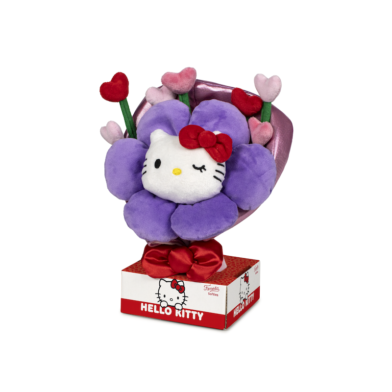 HELLO KITTY - Bouquet de Fleurs - Peluche 30cm 