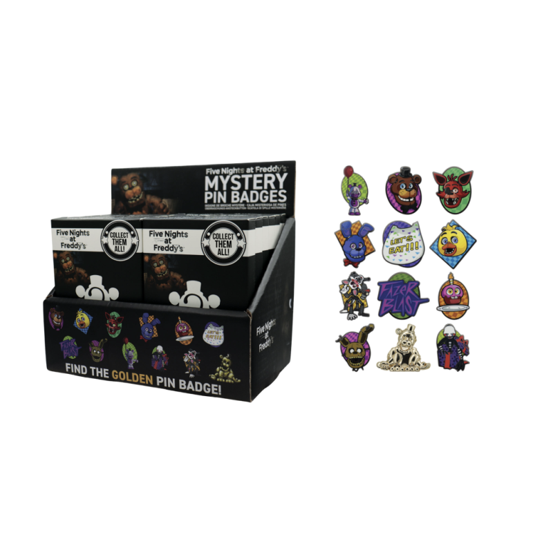 FIVE NIGHTS AT FREDDY'S - Mystery Box de 12 Pin's 