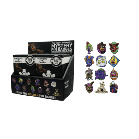 FIVE NIGHTS AT FREDDY'S - Mystery Box de 12 Pin's 