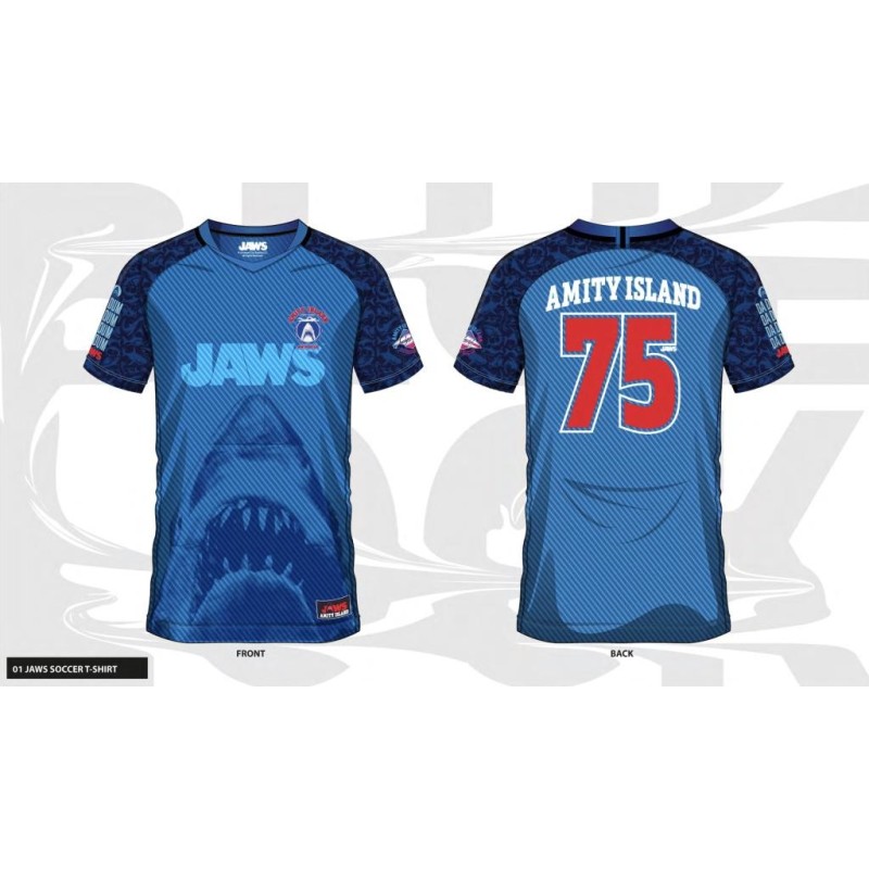 LES DENTS DE LA MER - Amity Island 75 - Maillot de Foot Homme (XXL) 