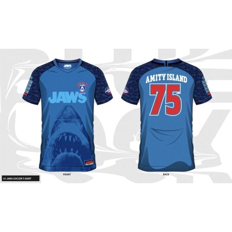 LES DENTS DE LA MER - Amity Island 75 - Maillot de Foot Homme (XXL) 
