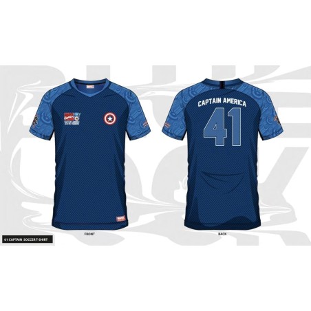 MARVEL - Captain America 41 - Maillot de Foot Homme (XL) 