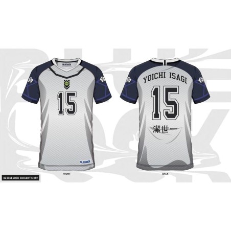 BLUE LOCK - Yoichi Isagi 15 - Maillot de Foot Homme (L) 