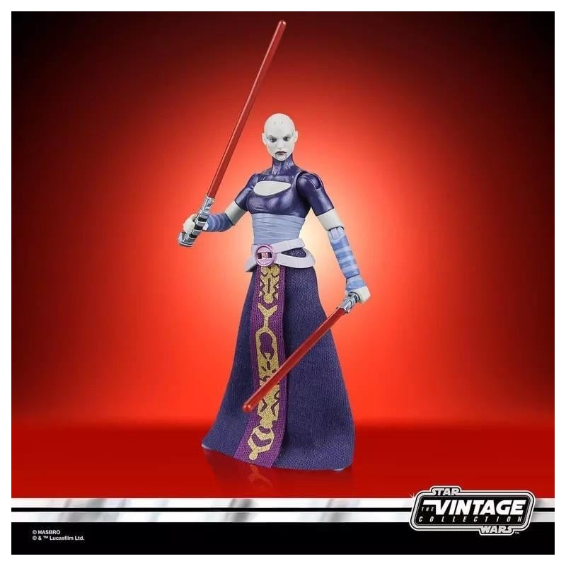 THE CLONE WARS - Asajj Ventress - Figurine Vintage Collection 10cm 
