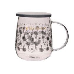 DISNEY - Mickey - Mug en Verre avec Couvercle 540ml 2