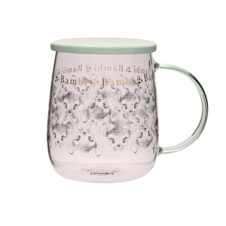 DISNEY - Bambi - Mug en Verre avec Couvercle 540ml 