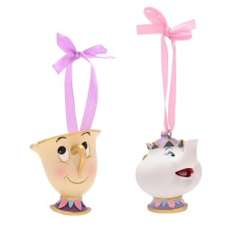DISNEY - Zip & Madame Samovar - Set de 2 Décorations 2