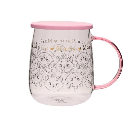 DISNEY - Marie - Mug en Verre avec Couvercle 540ml 