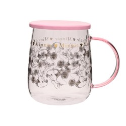 DISNEY - Minnie - Mug en Verre avec Couvercle 540ml 2