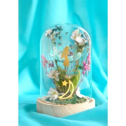 DISNEY PRINCESSES - Jasmine - Cloche Florale avec Lumière Néon 2