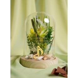 DISNEY PRINCESSES - Ariel - Cloche Florale avec Lumière Néon 2