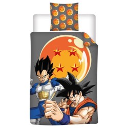 DRAGON BALL Z - Goku & Vegeta - Parure de lit 140x200cm + 65x65cm 2