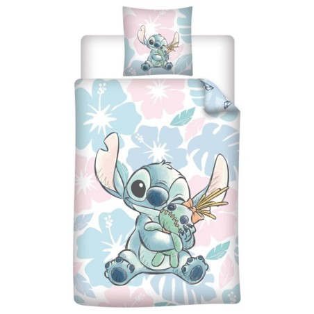 LILO & STITCH - Stitch & Scrump - Parure de lit 140x200cm + 65x65cm 