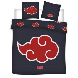 NARUTO SHIPPUDEN - Parure de lit 240x220cm + 2x65x65cm - Akatsuki 2