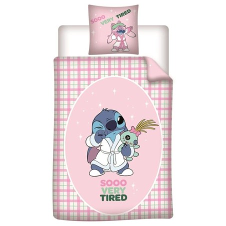 LILO & STITCH - Sooo Very Tired - Parure de lit 140x200cm + 65x65cm 