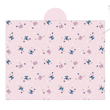 DISNEY - Stitch & Angel "Rose" - Couverture à capuche 120x150cm 