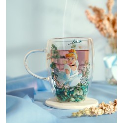 DISNEY PRINCESSES - Cendrillon - Verre avec Fleurs Sechées 300ml 2