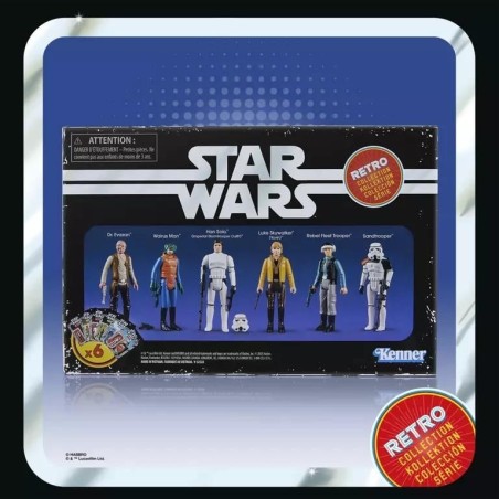 STAR WARS - Un Nouvel Espoir - Multipack 6 Figurine Retro Collec. 10cm 