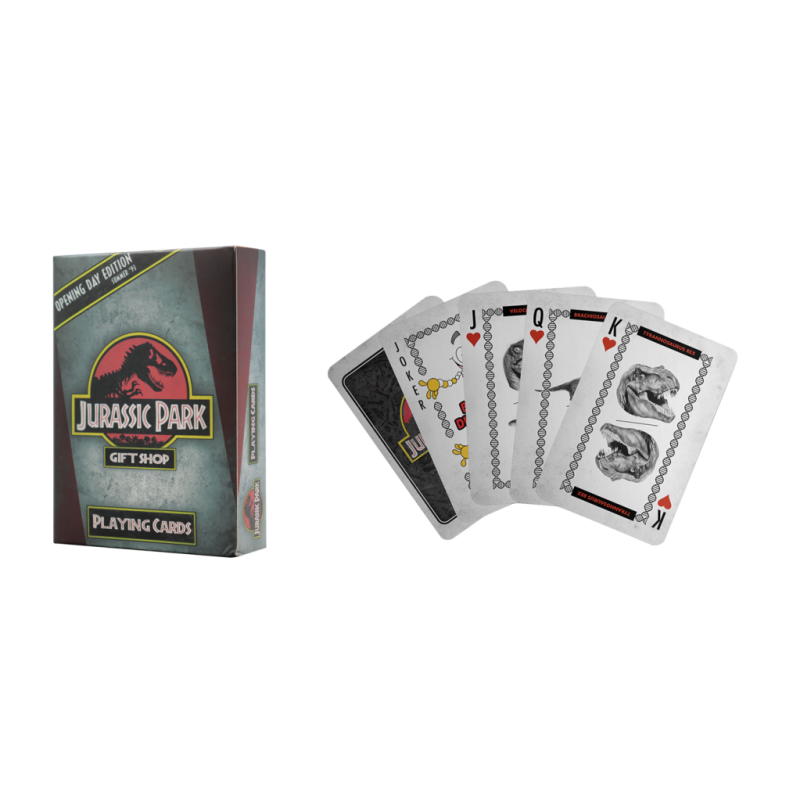 JURASSIC PARK - Jeu de cartes à jouer (52 cartes + 2 jokers) 