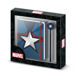 CAPTAIN AMERICA - Gift Box - Notebook A5 + Stylo 2