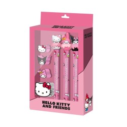 HELLO KITTY & Friends - Cake - Set de 3 Crayons + 4 Gommes 2