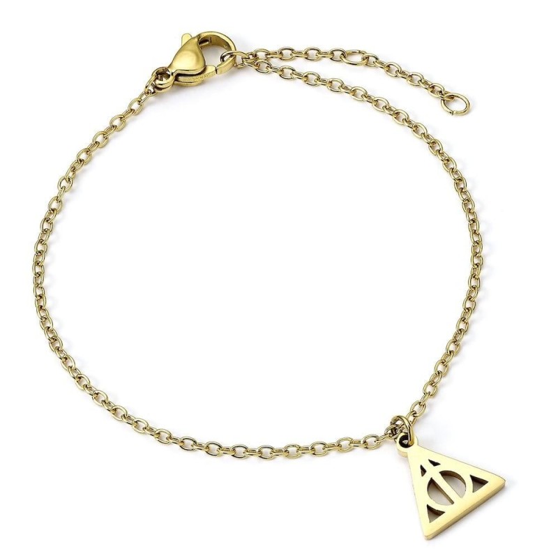 HARRY POTTER - Reliques de la Mort - Bracelet en Acier Inoxydable Doré 