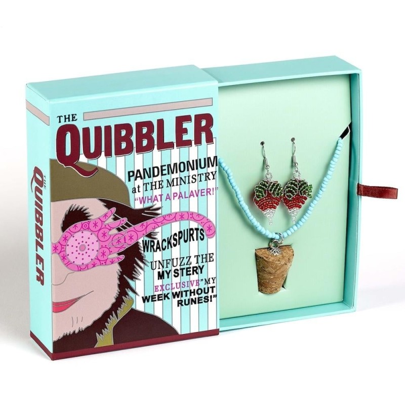 HARRY POTTER - Coffret Cadeau Quibbler - Collier & Boucles d'Oreilles 