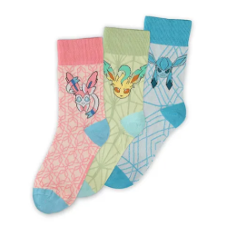 POKEMON - Eevee Evolution II - Pack of 3 pairs of socks (T35-38) 