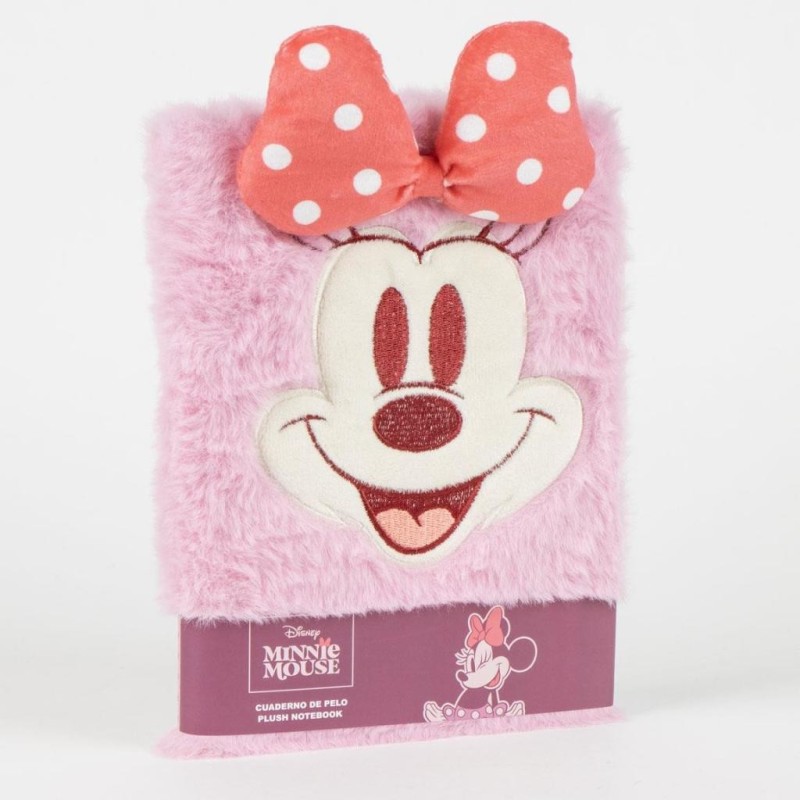 MINNIE - Smiley - Notebook Premium Fourrure - Format A5 