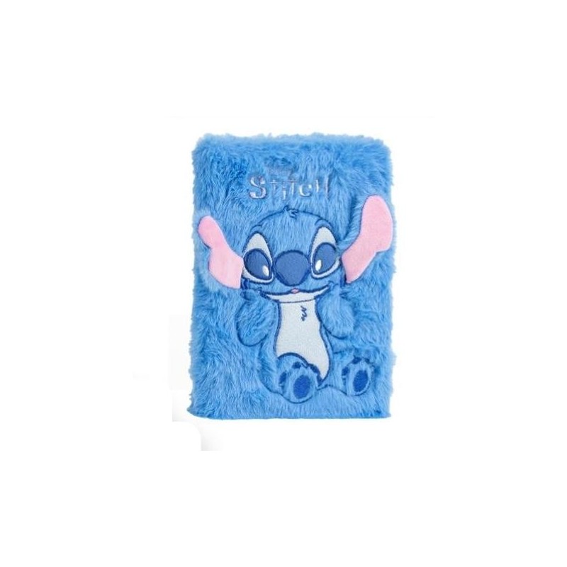 STITCH - Smiley - Premium Fur Notebook - Size A5 