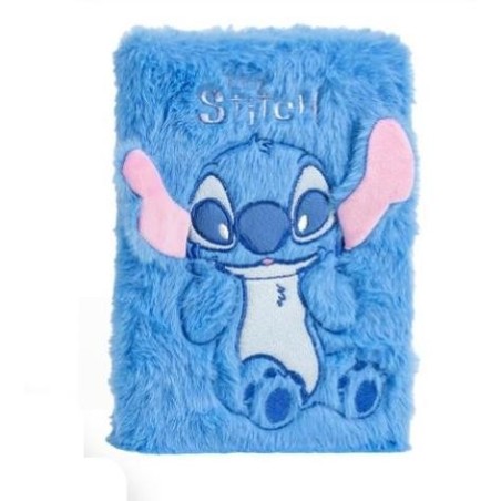 STITCH - Smiley - Notebook Premium Fourrure - Format A5 