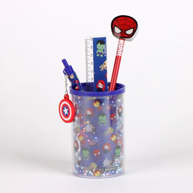 AVENGERS - Stationery Set - Pencil Pot + 3pc. 