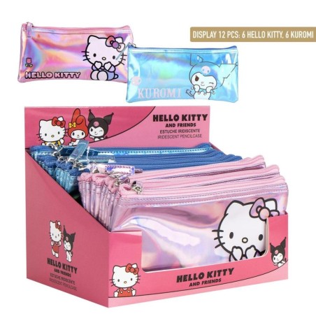 HELLO KITTY & KUROMI - Display de 12 Trousses Nacrées 