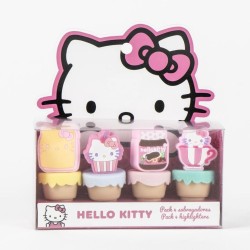 HELLO KITTY - Pack de 4 mini Surligneurs "food" 2