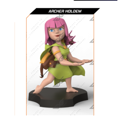 CLASH OF CLANS - Archer - Support Manette & Portable 'Holdem' - 11cm 