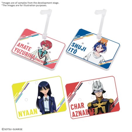 GUNDAM - Action Base 7 Clear Color Mobile Suit GQuuuuuuX Stickers Set 