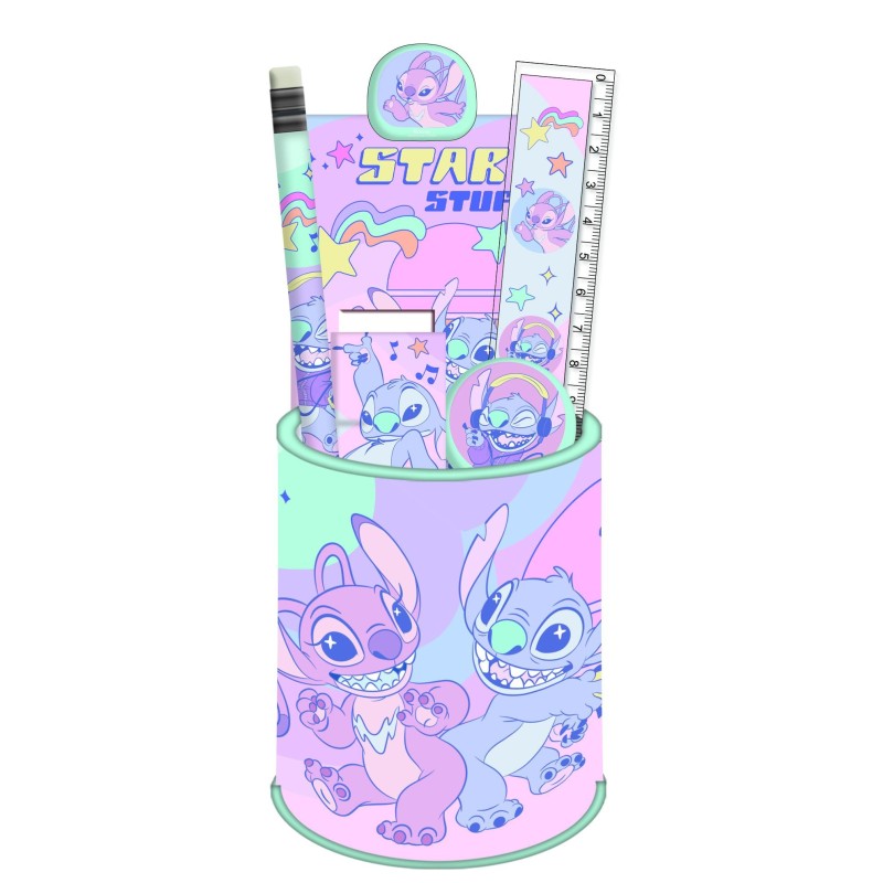STITCH & ANGEL - Stationery Set + Pencil Pot - 7pc. 