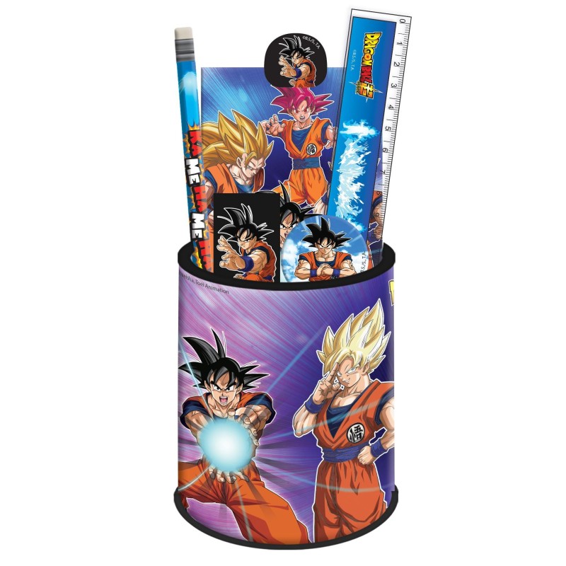 DRAGON BALL SUPER - Stationery Set + Pencil Pot - 7pc. 