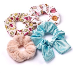 PUSHEEN - Fruits - Set de 4 Chouchoux pour cheveux 2