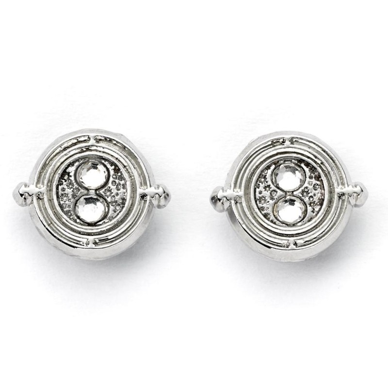 HARRY POTTER - Time Turner - Silver Stud Earrings 