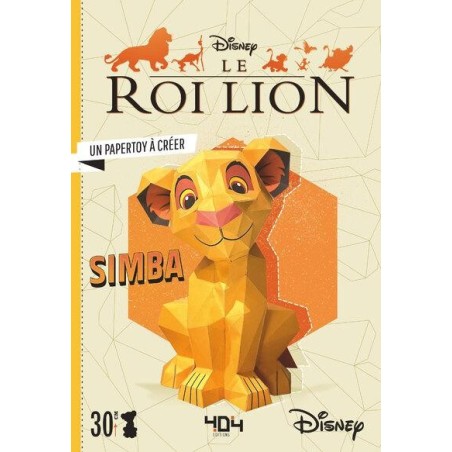 DISNEY - LE ROI LION SIMBA - UN PAPERTOY A CREER 