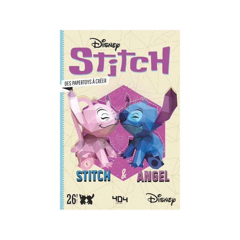 DISNEY - STITCH ET ANGEL - UN PAPERTOY A CREER 