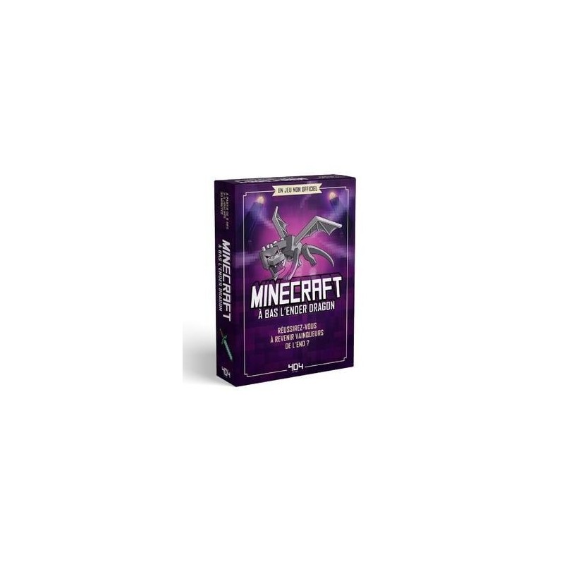MINECRAFT - A bas l'Ender Dragon - Le jeu de cartes 