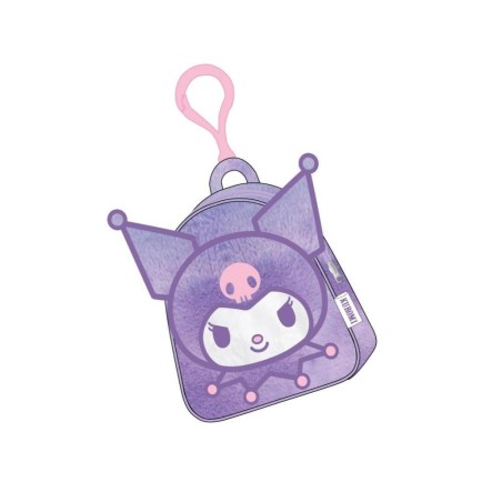 KUROMI - Head - Mini Sac à Dos Porte-clés Peluche 