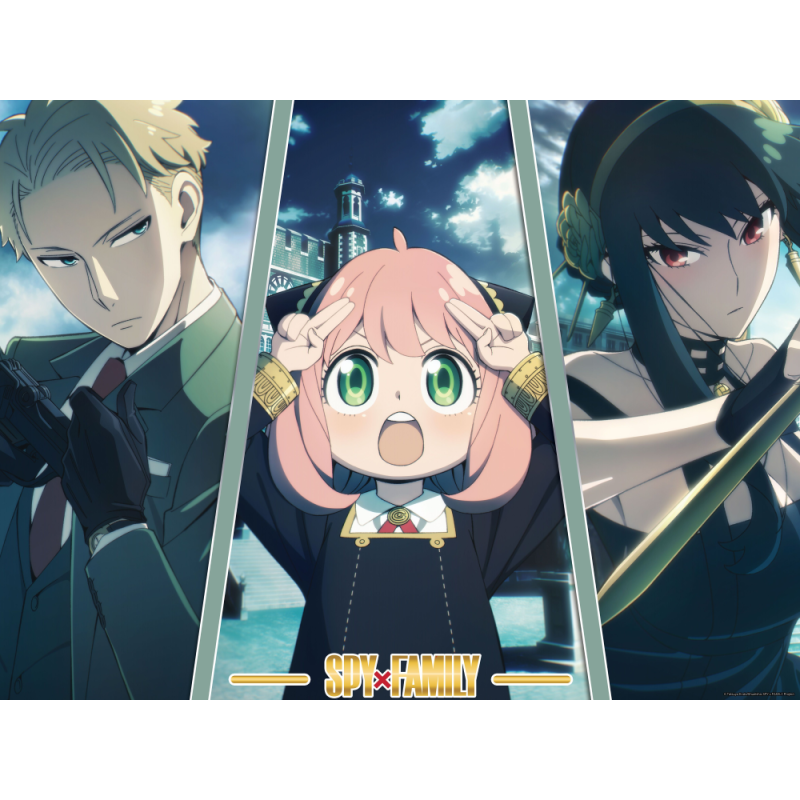 SPY X FAMILY - Loid, Yor & Anya - Golden Poster 30x40cm 