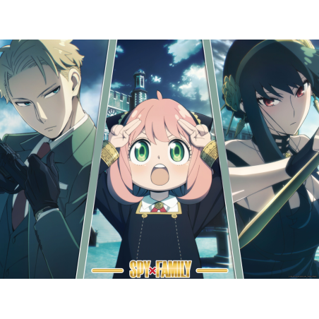 SPY X FAMILY - Loid, Yor & Anya - Golden Poster 30x40cm 